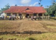 Usai Dilantik Oleh Bupati Pegubin, Kadis Batom Diktol Uopmabin Gelar Pimpin Apel Perdana