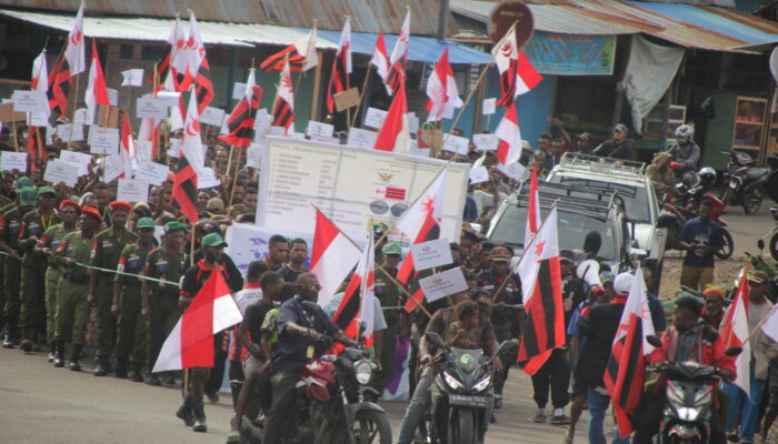 Gelar Pawai Di Oksibil, Organisasi (Papeda) Nyatakan Sikap Tentukan Nasip Papua Melalui Jalur Perdamaian