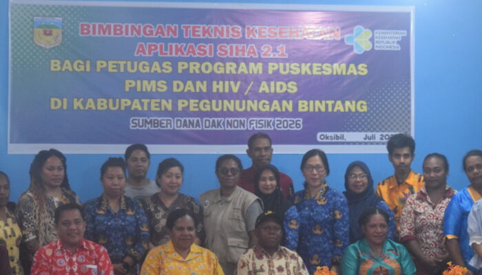 Kasus Meningkat, Dinkes Pegunungan Bintang Gelar Bimtek Aplikasi SIHA 2.1 bagi Petugas PIMS dan HIV/AIDS